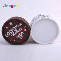 Jinayon vente en gros, emballage de Tube de papier de bougie de boîte de cadeau de tambour de papier personnalisé