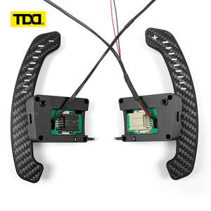 แป้นเปลี่ยนเกียร์ TDD LED แม่เหล็กคาร์บอนไฟเบอร์ สำหรับพวงมาลัยมัสแตง จีที เชลบี้ - Product Image 1