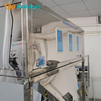Machine de remplissage semi-automatique 500g pour granulés et poudres, à trois trémies, pour thé, riz, café, avec dosage quantitatif et distribution en plastique