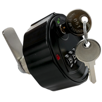 Serrure circulaire multifonctionnelle à double mode, code à 4 chiffres avec clé, pour boîte aux lettres de bureau, casier de rangement, matériel de sécurité pour meubles