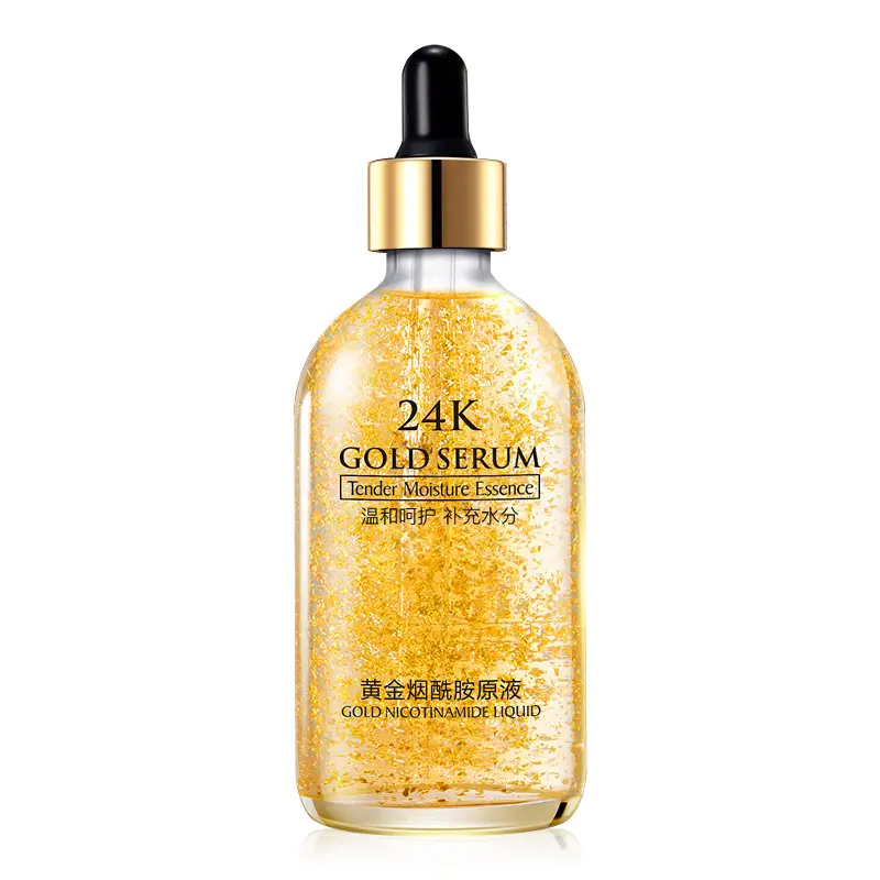 Serum emas 24k cair untuk reparasi kulit, esens kelembaban, serum emas 19 k