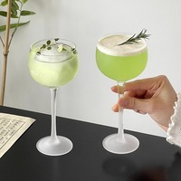Copas de Vino de Cristal Esmerilado Estilo Mate, Elegantes, para Champán y Cócteles, Venta al Por Mayor