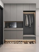 Meuble à chaussures moderne minimaliste sur pied en mélamine, écologique, personnalisable, grande capacité et durable, pour chambre à coucher