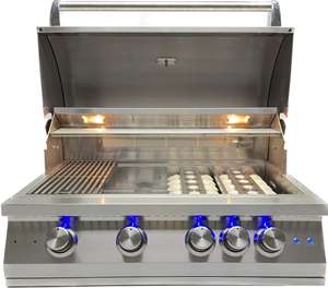 גריל גז נירוסטה מקצועי 32 אינץ 'עם 4 + 1 מבער מטבח חיצוני לשימוש ביתי - Product Image 2