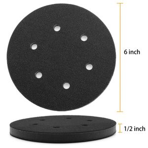 1-6 Inch Interface Buffing Pads <strong>Hook</strong> <strong>and</strong> <strong>Loop</strong> Sponge Bottom Used with Polishing Pad for Car Bodies 125mm 8 Holes Abrasive Tool - Product Image 3