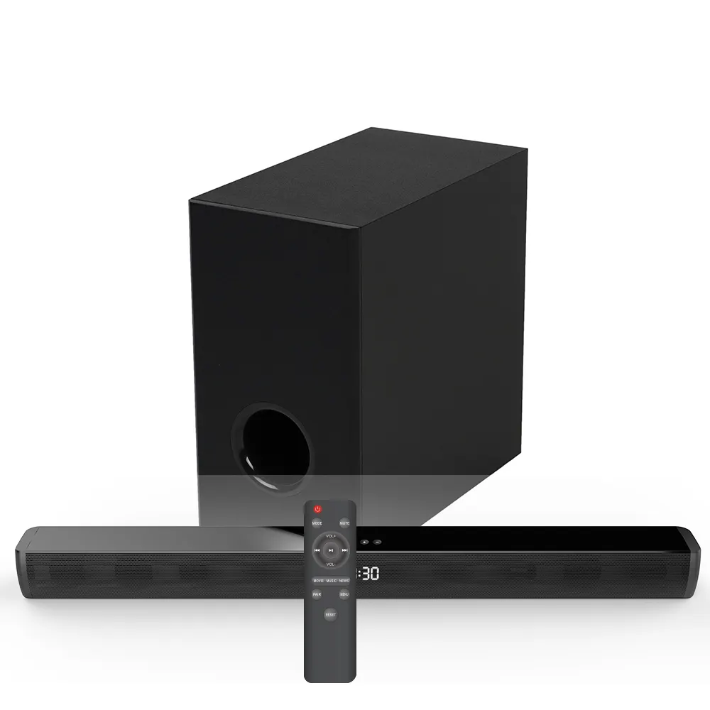 120W אלחוטי Soundbar עם אלחוטי סאב BT V5.0 רמקול עבור טלוויזיה בס 3D סטריאו סראונד עבור קולנוע ביתי תיבת קול