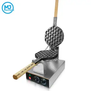 Newest Digital Electric Egg Puff Waffle Machine Commercial Bubble Egg Waffle Maker Supplier