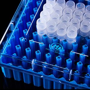 HAIJU Lab PC Plastic 25 <span class=keywords><strong>Wells</strong></span> 81 <span class=keywords><strong>Wells</strong></span> <span class=keywords><strong>100</strong></span> <span class=keywords><strong>Wells</strong></span> Laboratory cryobenic Storage Box <span class=keywords><strong>Cryo</strong></span> Tube Rack For 1.8ミリリットル/2ミリリットルLab Supplies - Product Image 4