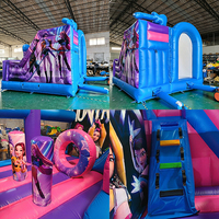 Château gonflable commercial pour enfants et tout-petits, avec toboggan, thème K-PoP Demon Hunters, pour l'extérieur