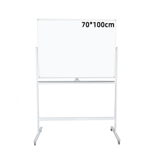 Tableau blanc magnétique double face personnalisable avec support de cadre en aluminium mobile pour une utilisation au bureau - Product Image 5