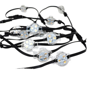 Ac 24V KT-30RGBW RGB <span class=keywords><strong>LED</strong></span> điểm đèn 30 mét IP67 công viên chủ đề & giáng sinh cảnh quan trang trí nội thất nhựa đèn cơ thể - Product Image 1