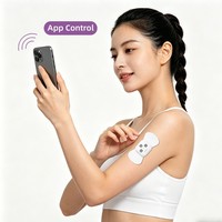 Appareil de physiothérapie TENS rechargeable, portable, sans fil, avec contrôle par application, pour soulager la douleur sur tout le corps
