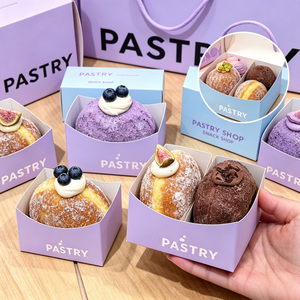 Boîte de présentation incurvée renforcée anti-graisse pour pâtisseries, gâteaux et beignets – <span class=keywords><strong>Livraison</strong></span> express en gros - Product Image 2