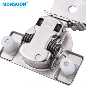 Charnière dissimulée en acier inoxydable de 35 mm, auto-fermante, réglable en 3D, recouvrement de 1/4 de pouce, fermeture douce, meubles, hôpital, chambre à coucher - Product Image 6