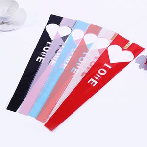 Papel de Envoltura de Flores con Diseño de Lujo, Paquete de 50 Unidades, Estampado de Corazones, Bolsa Individual para Flores, Ramo de Rosas - Product Image 1