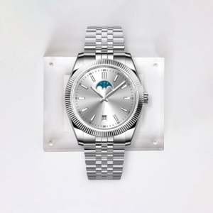 Reloj de Pulsera de Acero Inoxidable de Lujo de Alta Calidad, Relojes Mecánicos Automáticos con Fecha para Hombre, Reloj de Pulsera Luminoso a la Moda, Resistente al Agua - Product Image 1