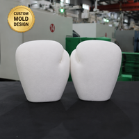 Mitaines de boxe en mousse blanche solide, section du pouce sans doigts, pour entraînement de sparring de karaté, ensemble de pads moulés par injection, usine OEM