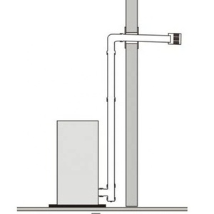 Tuyau de cheminée pour poêle à granulés Longueur 500 mm Diamètre <span class=keywords><strong>80</strong></span> mm Noir - Product Image 6