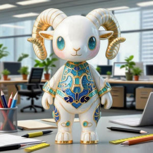 Sáng Tạo văn hóa phi vật thể cloisonne chòm sao trang trí Bạch Dương - Product Image 5