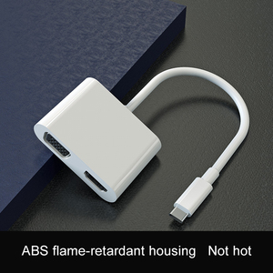 Hgih qualité Blanc <span class=keywords><strong>2</strong></span> en 1 type <span class=keywords><strong>c</strong></span> hub Hd double interface adaptateur <span class=keywords><strong>usb</strong></span> <span class=keywords><strong>c</strong></span> hub <span class=keywords><strong>hdmi</strong></span> 4k 60hz coque en alliage d'aluminium <span class=keywords><strong>2</strong></span> ports hub <span class=keywords><strong>usb</strong></span> - Product Image 2