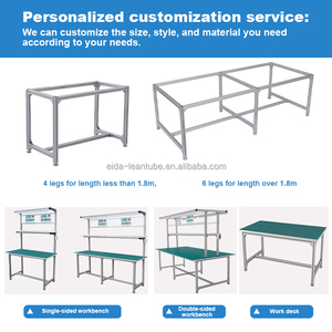 Esd 생산 작업장 조립 라인 헤비 듀티 콘솔 라이트 모터 단면 양면 정전기 방지 작업대 - Product Image 4