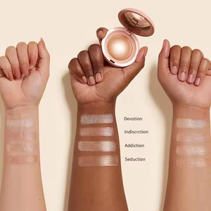 Paleta Individual de Maquillaje al por Mayor de Alta Calidad: Iluminador y Bronceador en Polvo Compacto con Brillo - Product Image 2