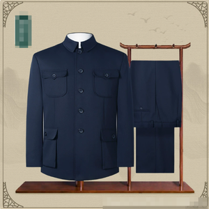 <span class=keywords><strong>Costume</strong></span> <span class=keywords><strong>Mao</strong></span> pour <span class=keywords><strong>homme</strong></span>, veste traditionnelle chinoise, <span class=keywords><strong>costume</strong></span> de tunique, Nouvel An, Festival du printemps, Zhong Shan, <span class=keywords><strong>costume</strong></span> à plusieurs poches, cadeaux pour papa - Product Image 1
