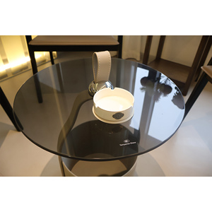 Petite table basse en verre de sécurité pour café et thé Salon populaire Table basse en verre trempé d'extérieur moderne - Product Image 1