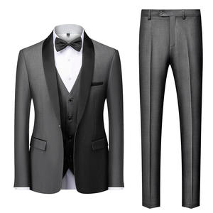 Hot Fashion Blazer pria, setelan dua potong 3 potong, Slim Fit pernikahan, Lapel runcing, setelan pernikahan <span class=keywords><strong>Prom</strong></span> Terno Masculino - Product Image 2