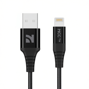 สายเคเบิล NCC Super Value Series XC-1304 ยาว 1 เมตร สายชาร์จเร็ว ทนทาน แบบถัก USB-C สำหรับ Lightning หัวต่ออะลูมิเนียม 2A สายดาต้า - Product Image 2