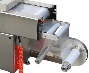 Machine d'emballage thermoformante continue automatique robuste pour barquettes en aluminium, idéale pour la viande, le bacon, les tranches de fromage et les boulettes de viande - Product Image 2