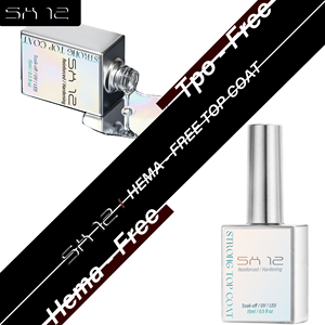 SH12 Gel de finition pour ongles résistant aux rayures, sans essuyage, UV LED, gel de finition OEM, gel de finition pour ongles durable sans essuyage - Product Image 3
