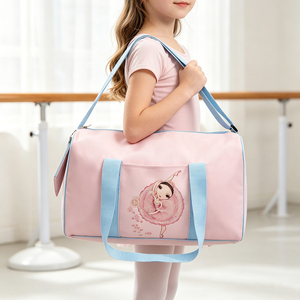 Bolsa de Ballet para Niñas con Mini Monedero para Clases de Danza, Resistente al <span class=keywords><strong>Agua</strong></span>, de PU, con Estampado de <span class=keywords><strong>Bailarina</strong></span>, Bolsa Deportiva Infantil, Venta al Por Mayor - Product Image 3