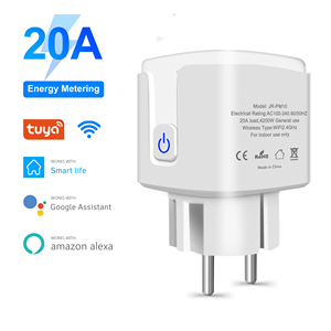 20A 220V không dây wifi thông minh cắm điện năng lượng màn hình tuya EU mini không dây wifi thông minh cắm ổ cắm với Alexa Google nhà bằng giọng nói - Product Image 1