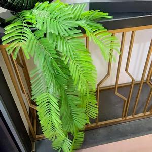 Feuilles de palmier artificielles suspendues, fausse fougère tropicale, décoration murale, branche de <span class=keywords><strong>saule</strong></span> <span class=keywords><strong>pleureur</strong></span> pour la maison, mariage, jardin vertical - Product Image 4