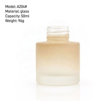Bouteille d'échantillon de conteneur de diffuseur de luxe de 50ml avec bouchon à vis
