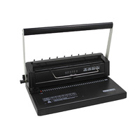 Machine à relier à double spirale W12M pour anneaux métalliques, 34 trous, format A4, pour albums, dossiers de bureau, menus et documents d'appel d'offres