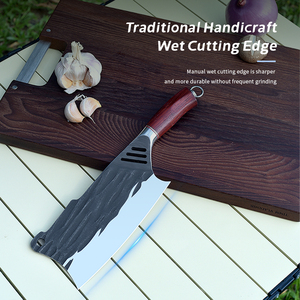 Set di coltelli da cucina professionali in acciaio inossidabile 50 cr15mov da 4 pezzi Set di coltelli da macellaio con mannaia da cucina affilata - Product Image 4