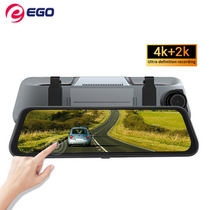 Oem 10 inch gương xe DVR phía trước và phía sau Dashcam 4K wifi tầm nhìn ban đêm sự kiện ghi dữ liệu xe máy ảnh ghi âm - Product Image 2