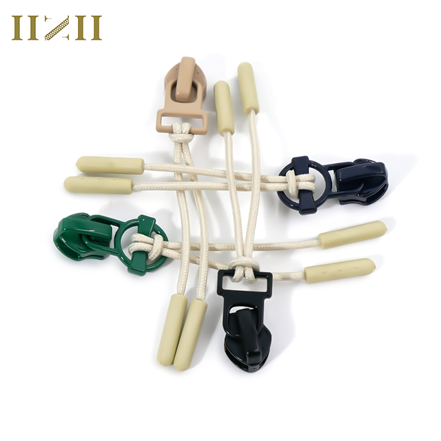 Custom Colorful Zipper Sliders Plastic Zipper Puller for Bag Custom logo Zipper Pull