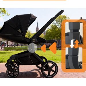 Silla de Auto y Carriola 3 en 1 para Bebé, Plegable, Ligera, de Aleación de Aluminio, con Capacidad para 20 kg, para Niños de hasta 3 Años - Product Image 4