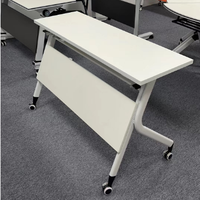 Fabricant de bureau pliant en bois salle de réunion table de conférence pliable école table de formation moderne table de bureau