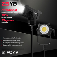 Lumière vidéo LED continue COB à intensité variable ZSYB en aluminium 800W 2700-6500K, lumière du jour, lampe d'ambiance de scène, éclairage photographique