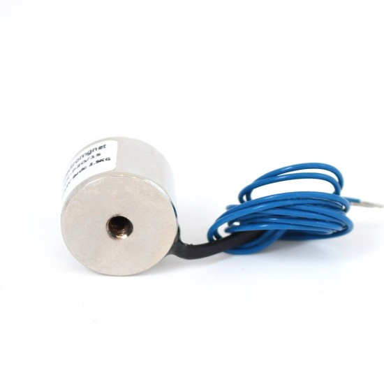 34/18 DC 12V 180N 39LB/18Kg Suction Holding Sucker Round Electric Magnet Solenoid Lifting Cylinder Electromagnet 34 X 18mm