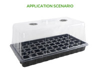 Kit Perkecambahan Rumah Kaca untuk Pembibitan Rumah Tangga, PVC Biodegradable, Ukuran 60x30cm, Dirancang untuk Pemula Berkebun