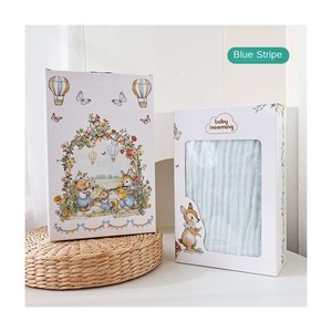 Stock personalizado 6 capas acogedor bebé Swaddle cajas con ventana orgánica bebé Swaddles Hospital recibir manta Swaddle Wrap para bebé - Product Image 4