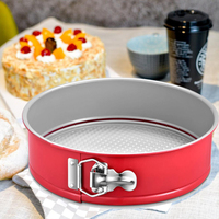 Moule à gâteau rond profond en acier au carbone antiadhésif de 10 pouces avec fond amovible