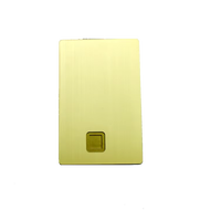 Carte de crédit magnétique en acier inoxydable doré avec impression UV personnalisée et gravure laser pour les membres Amex Express