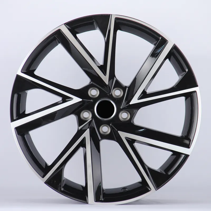 RC Wholesales custom 17 inch 7J forged wheels 5x112 Glossy Black Machine Face alloy rims for Skoda EV Karoq kodiaq Superb Scout