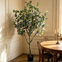 Immergrüne Dekorationsartikel Künstliche Eukalyptus-Pflanzen Plastik-Kunstbäume Hochzeit Party Neujahr Weihnachten Geburtstag Dekoration